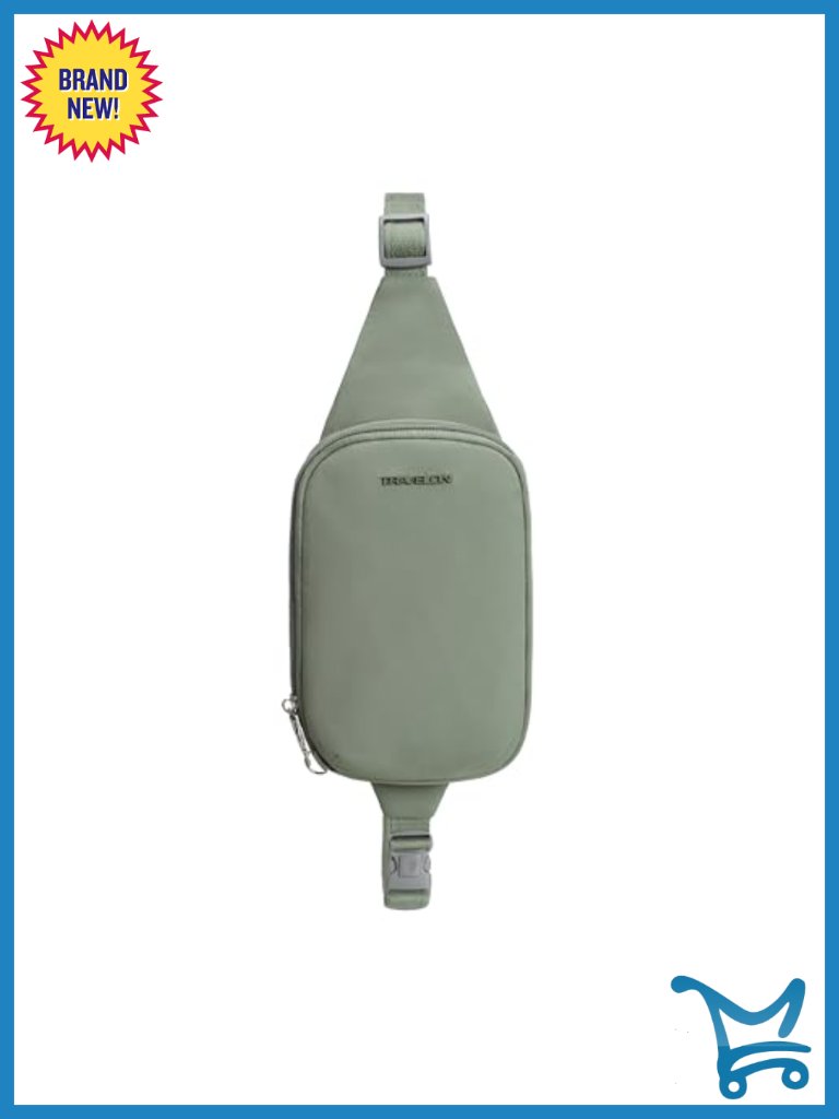 Anti-Theft Compact Sling Crossbody Bag With Rfid Blocking